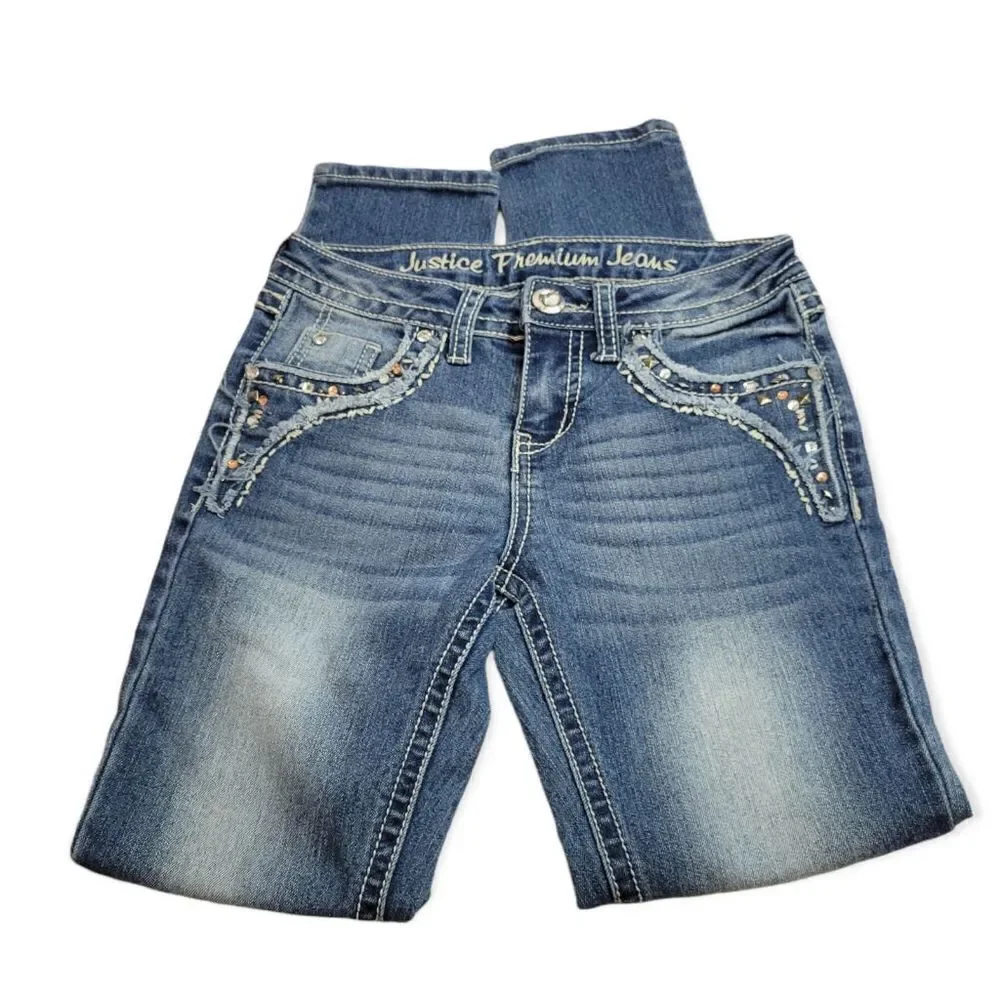 Justice Jeans with foldover pockets 10R